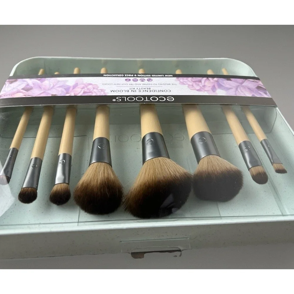 EcoTools Confidence In Bloom Makeup Brushes Kit 9 Pieces Beauty Kit